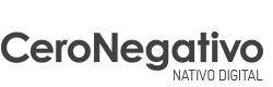 Logo Cero Negativo Grey