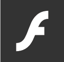 Logo Adobe Flash Black