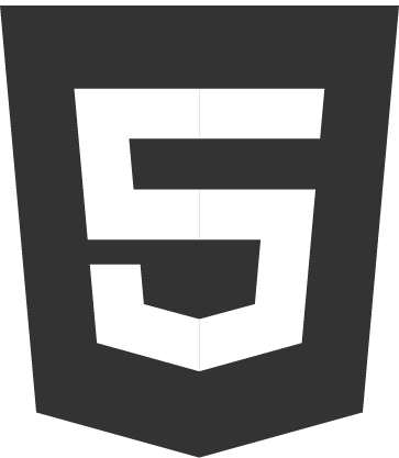 Logo HTML5 Black